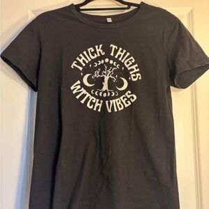 Black Graphic Tee - Witchy and fun!
